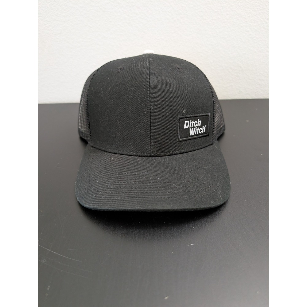 Ditch Witch Logo Black Trucker Hat Snapback Mesh Cap DW23A-A6 Mens One Size
